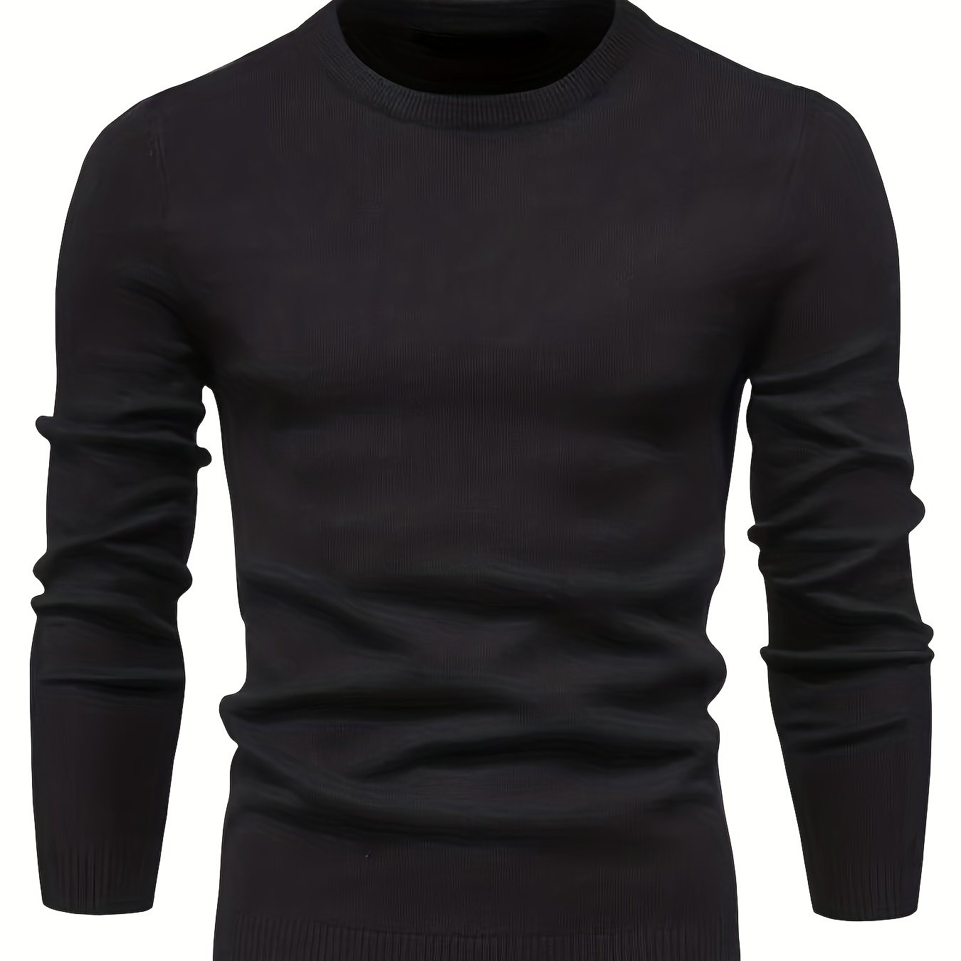 Men's Knitted Sweater Warm Crew Neck Pullover