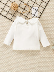 Baby Girls Long Sleeve Doll Collar Top