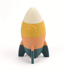 Silicone Rocket Stacking Toy for Babies