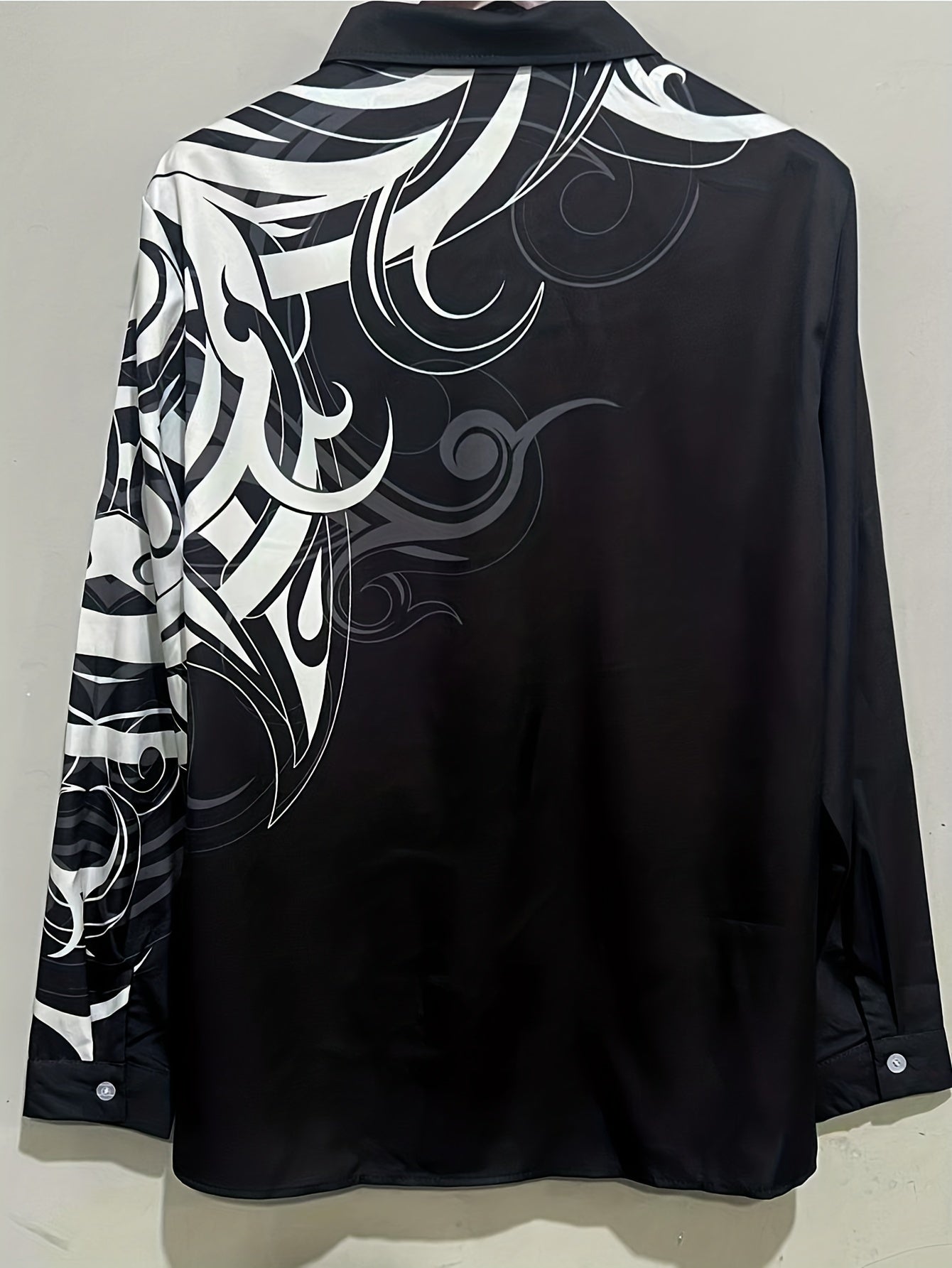 Men's Long Sleeve Button Up Shirt for Spring Fall