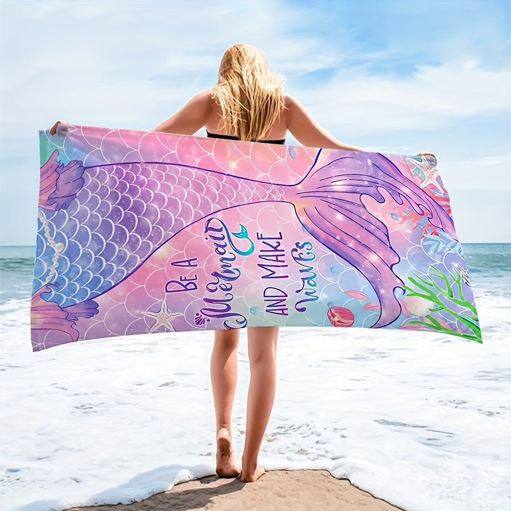 Mermaid Beach Towel 70.8 x 35.4