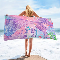 Mermaid Beach Towel 70.8 x 35.4