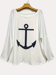 Anchor Print Top & Leggings Set
