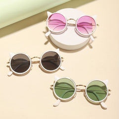 Kids Cartoon Cat Sunglasses, Sun Protection Outdoor Supplies