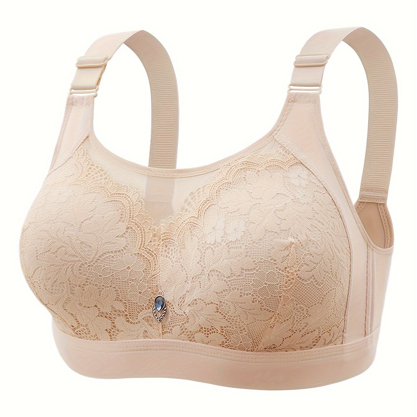 Contrast Lace Wireless Padded Bralette