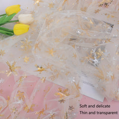 Christmas Snowflake Fabric Halloween Cloak Tablecloth Princess Skirt DIY