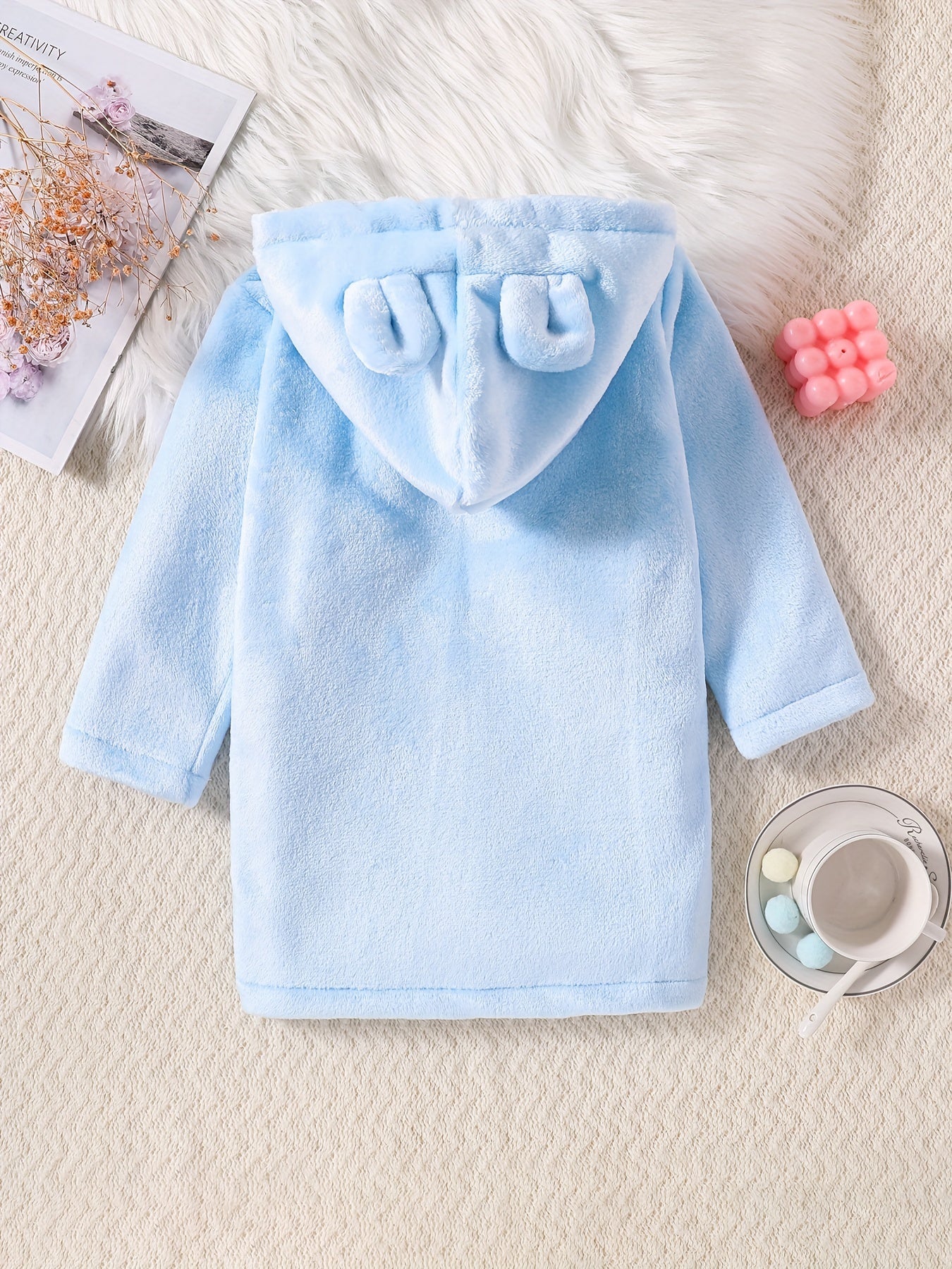Kids Animal Bathrobe Flannel Plush Home Clothes