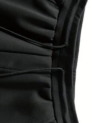Men's Fleece Sweatpants Stretch Joggers for Winter