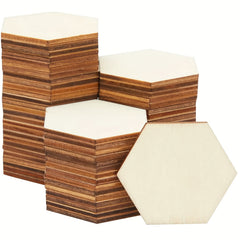 Wooden Hexagon Coaster DIY Painting Puzzle Game for Parties