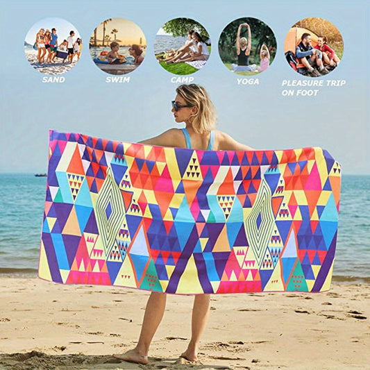 Sand Proof Beach Towel 160x80 cm Quick Drying Adult Towel