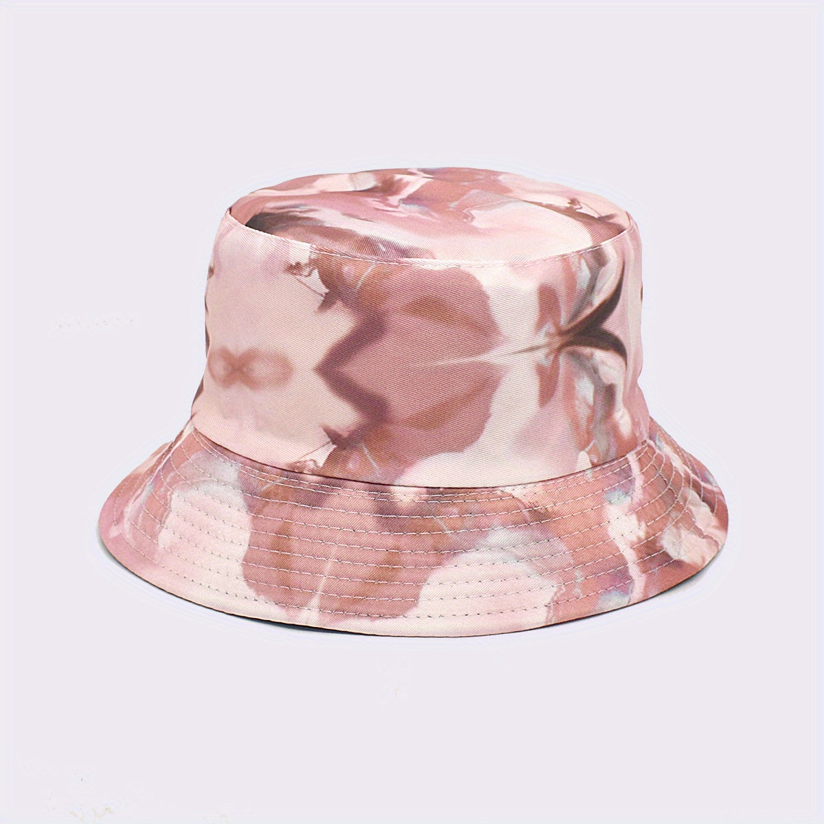 Pink Tie Dye Bucket Hat Reversible Lightweight Fisherman Cap