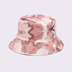 Pink Tie Dye Bucket Hat Reversible Lightweight Fisherman Cap