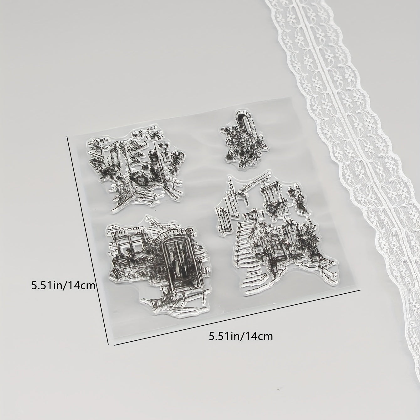 House DIY Scrapbook Decoration Silicone Clear Stamp