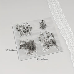 House DIY Scrapbook Decoration Silicone Clear Stamp