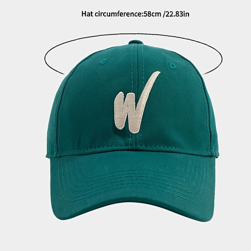3D Embroidery Baseball Cap Solid Cotton Couple Dad Hats Adjustable