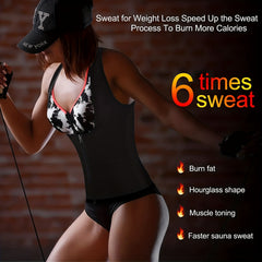 Women's Sweat Vest Sauna Session Shaun Shirt Zipper