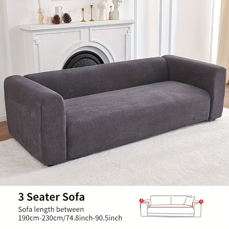 Soft & Elastic Sofa Slipcover Solid Non-slip Furniture Protector