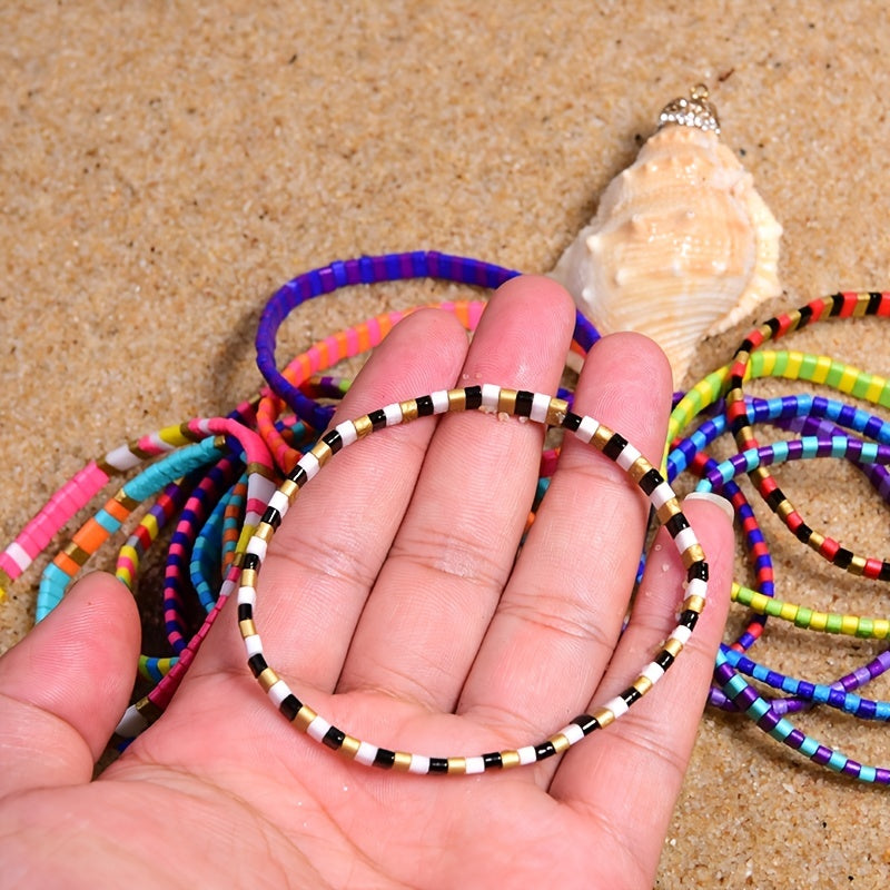 Boho Beaded Bracelets for Women Hand Jewelry