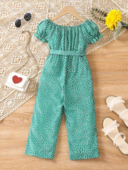 Toddler Girls Off Shoulder Rompers Jumpsuits For Beach Vacation