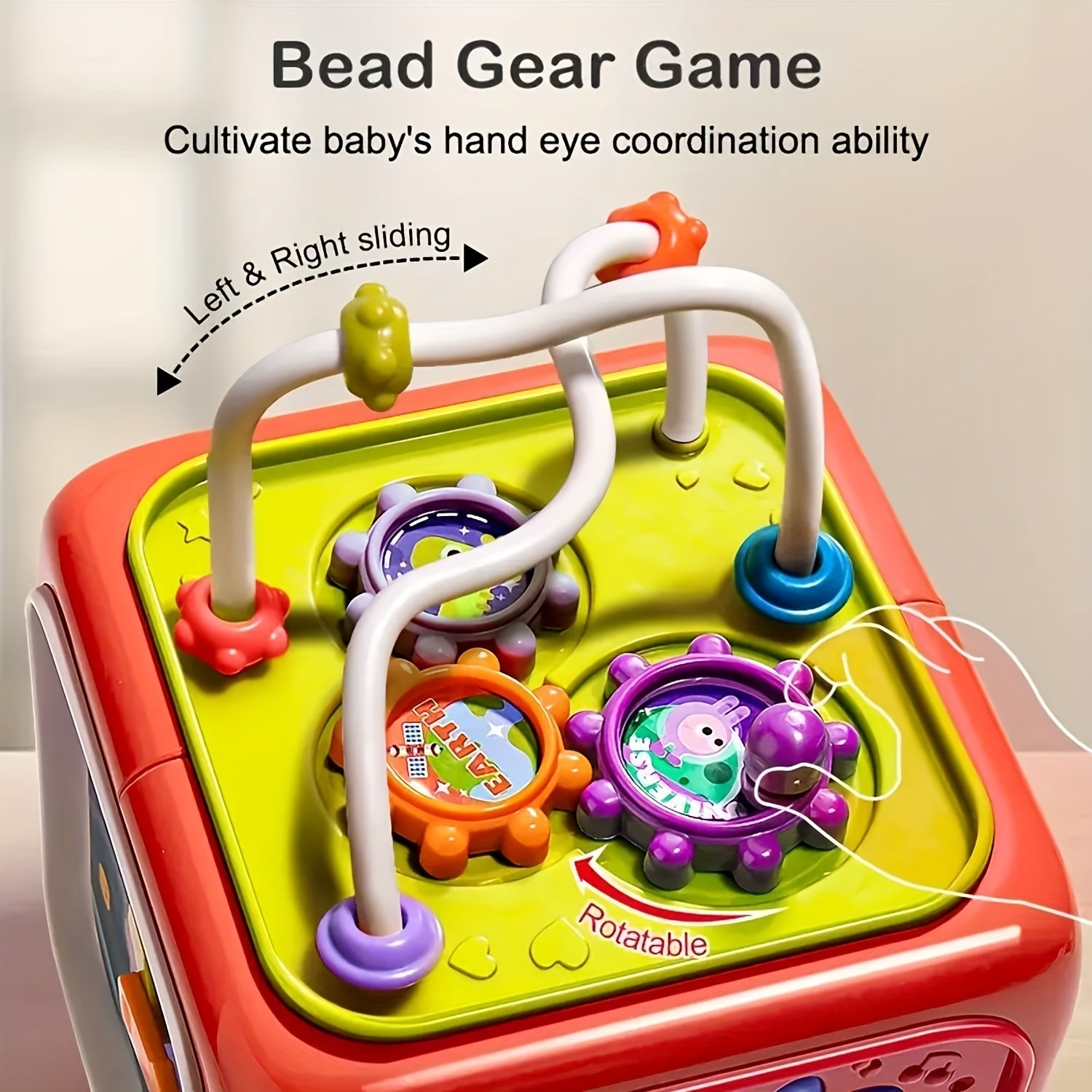 Colorful Musical Baby Activity Cube Toy