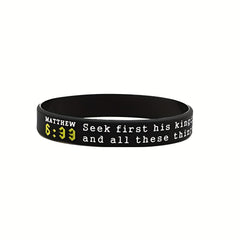 Religious Silicone Bracelet Bible Verse Wristband