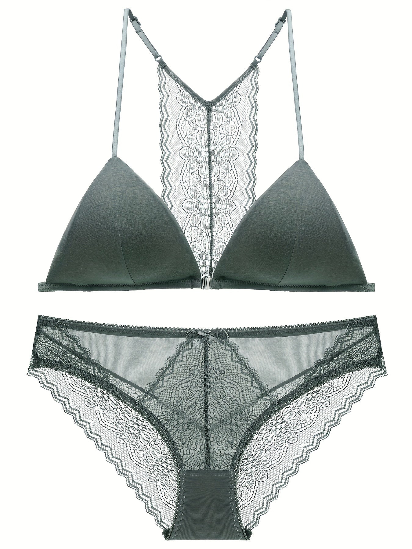 Lace Stitching Bra & Panties Set Women's Lingerie