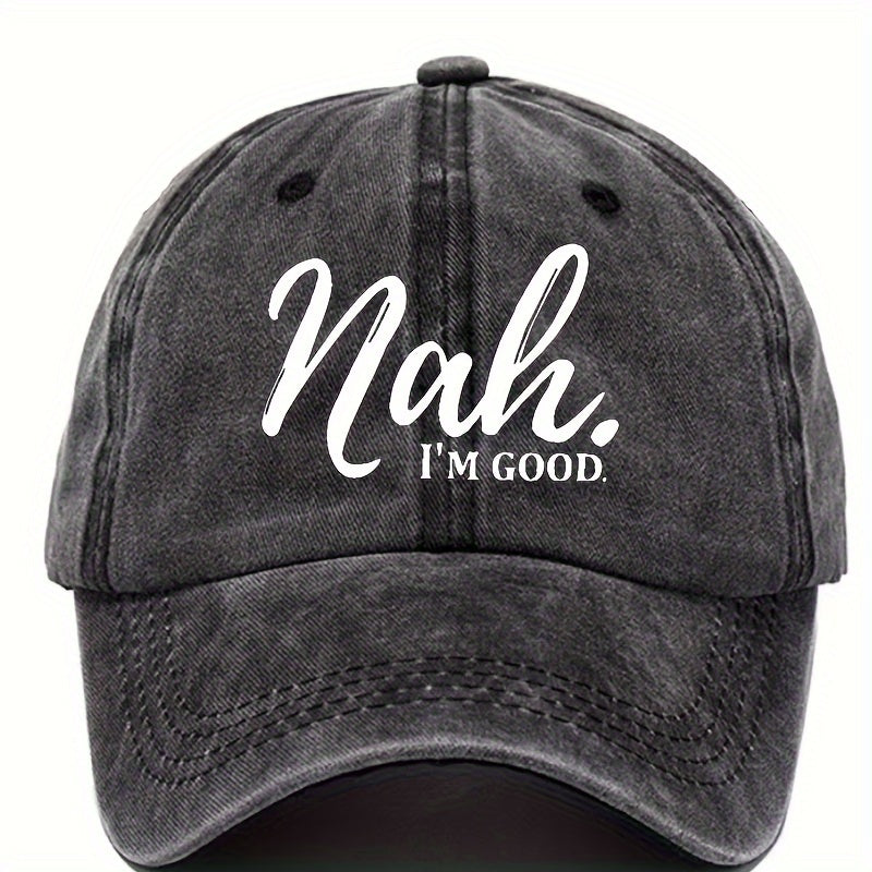 Printed Baseball Cap Vintage Dad Hat Sun Hat Fishing Mountaineering