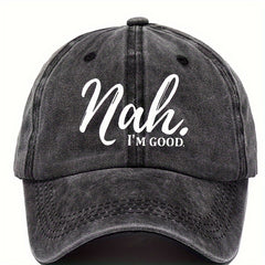 Printed Baseball Cap Vintage Dad Hat Sun Hat Fishing Mountaineering