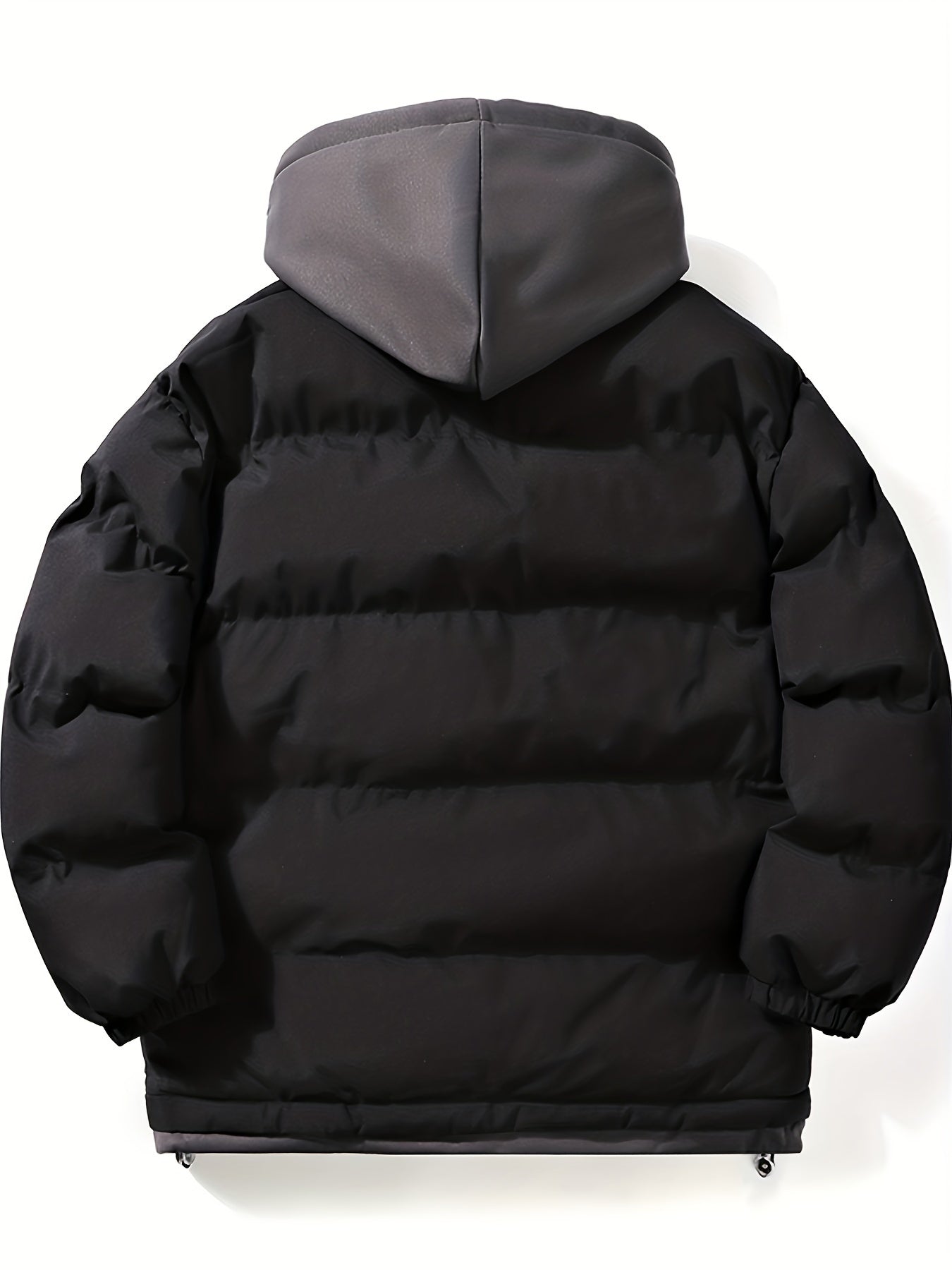 Men's 2 In 1 Casual Outdoor Sports Zip Padded Hooded Jacket