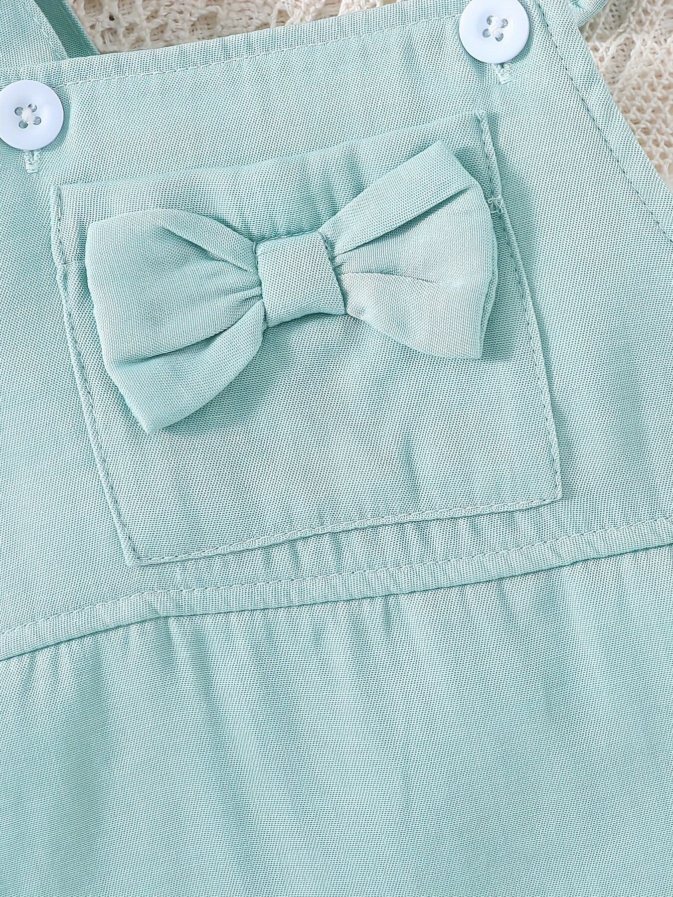 Baby Girls Square Neck Bow Cami Dress