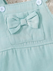 Baby Girls Square Neck Bow Cami Dress
