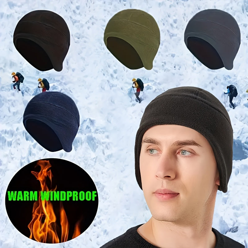 Unisex Fleece Ear Protection Hat - Windproof Coldproof