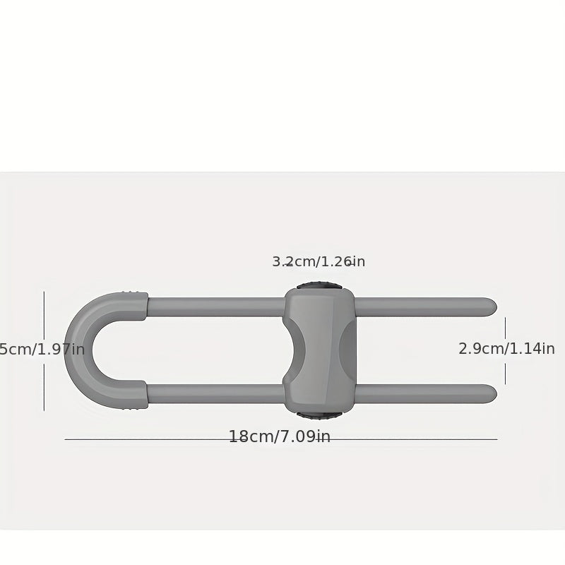 1pc Baby Safety Lock Children Double Door Cabinet Lock