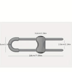 1pc Baby Safety Lock Children Double Door Cabinet Lock