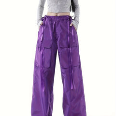 High Waist Loose Fit Cargo Pants Women's Activewear