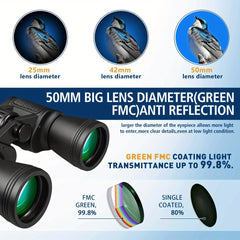 High Magnification HD Binoculars with Large Eyepiece