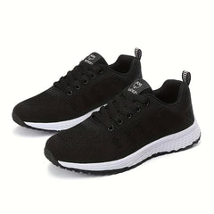 Woven Running Shoes Lightweight Comfy Mesh Sneakers Outdoor Walking Shoes