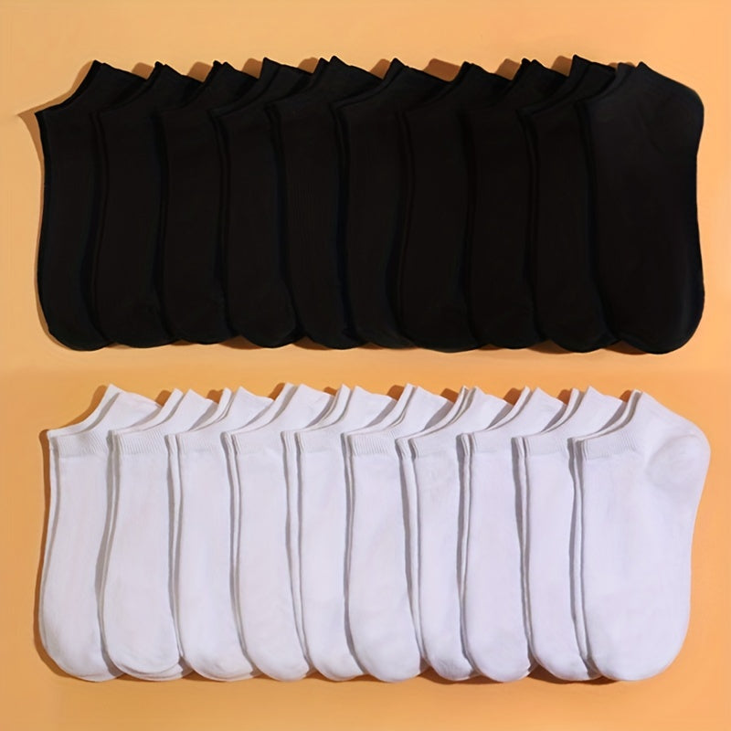 20 Pairs Lightweight Low Cut Ankle Socks Women's Stockings