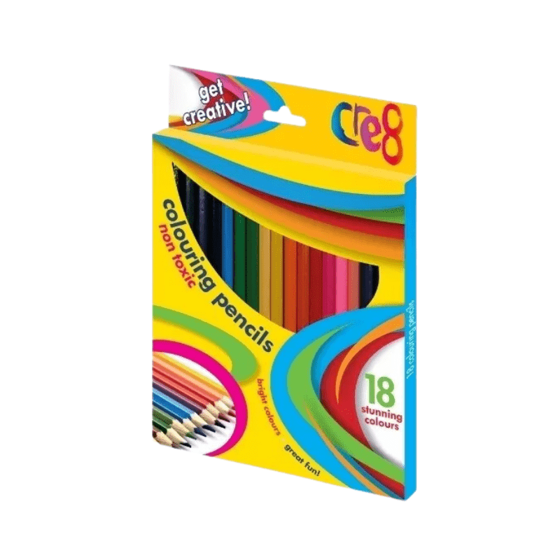 18-Pack Colouring Pencils Assorted Colors