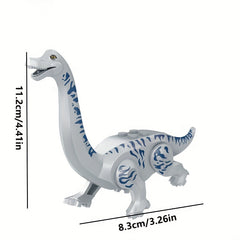 8pcs Dinosaur Building Blocks Set Tyrannosaurus Rex & Triceratops Models