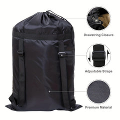 Waterproof Polyester Backpack Laundry Bag for Camping and Travel