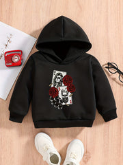 Boys Poker Rose Halloween Hoodie Sweatshirt