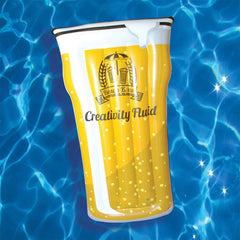 Pint Glass Pool Float Inflatable Fun Toy Dad Pub Themed
