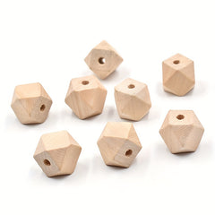 30pcs 10pcs DIY Octagonal Wood Jewelry Accessories 10 25mm Octagonal Beads