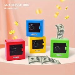 Mini Safe Piggy Bank Cartoon Deposit Bank Money Saving Box For Kids