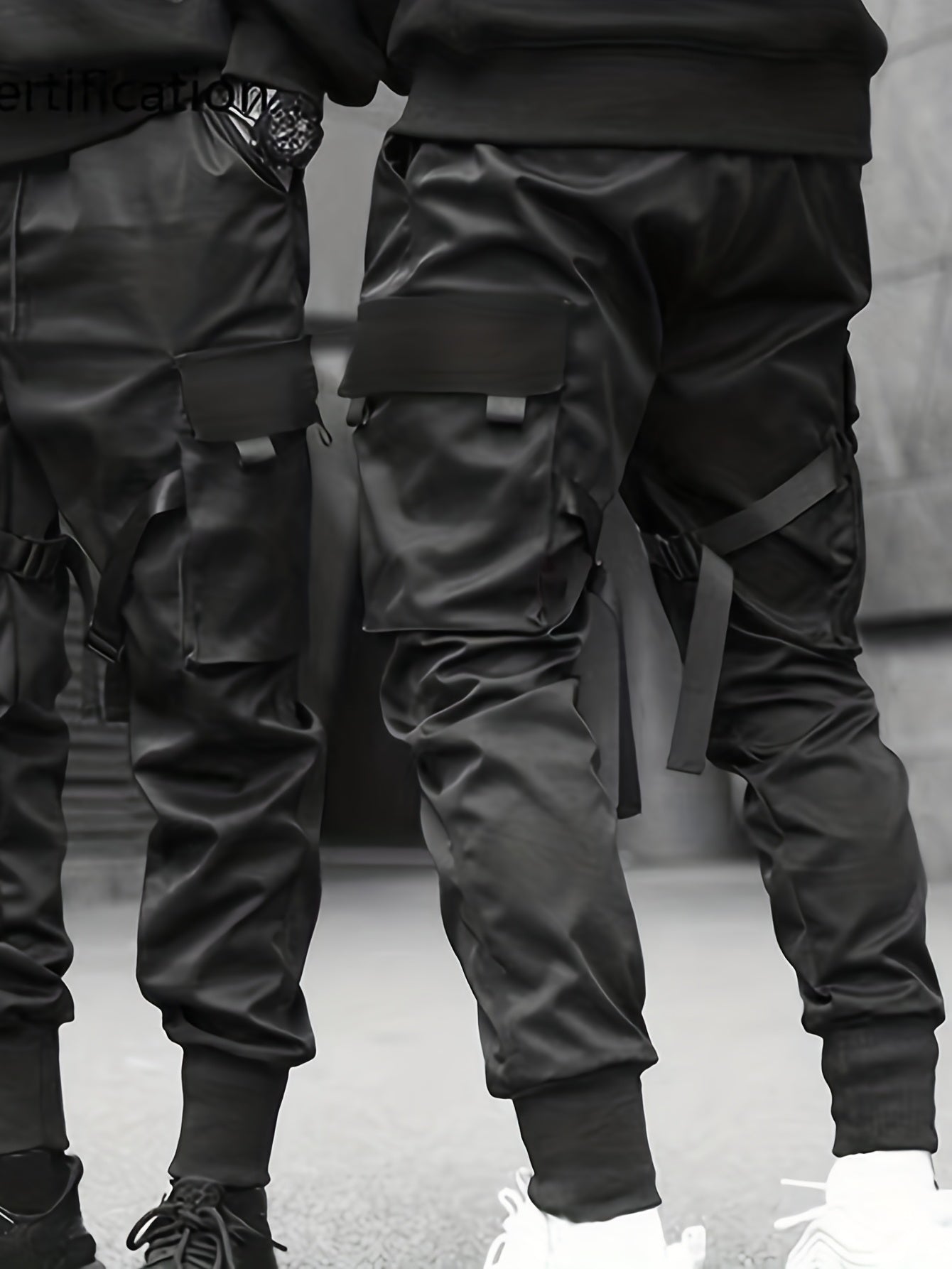 Plain Cargo Pants Men s Flap Pocket Trousers Loose Casual Outdoor Joggers