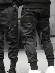 Plain Cargo Pants Men s Flap Pocket Trousers Loose Casual Outdoor Joggers