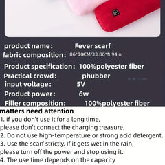 USB Charging Intelligent Heating Neck Scarf For Men And Women