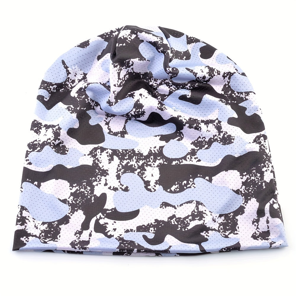Unisex Camo Sunshade Pullover Hat for Outdoor Activity