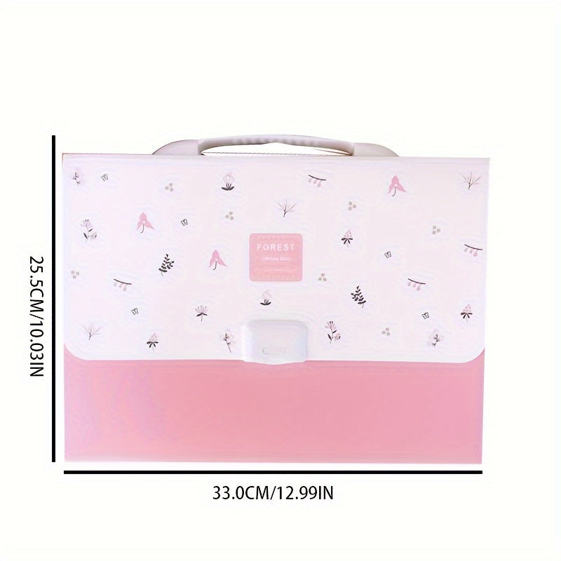 13 Grid Accordion Bag A4 Functional File Folder Document Bag